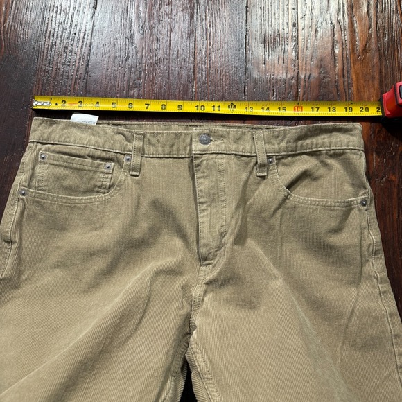 Levis 502 Corduroy Pants Mens 38x32 Beige Relaxed Straight Leg Jeans White Tab - Picture 7 of 16
